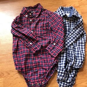 18 month old carters button down onsies